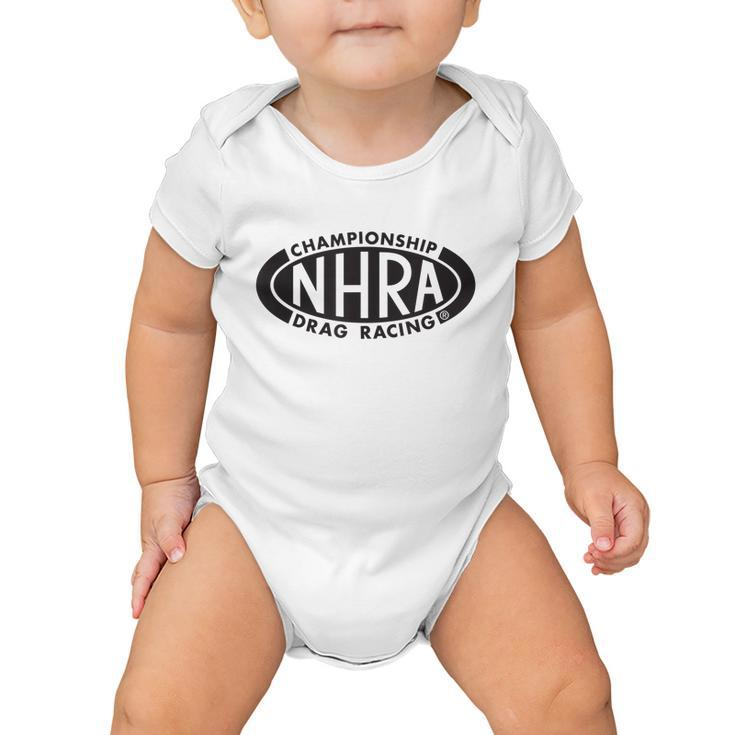 Nhra Championship Drag Racing Black Oval Logo Baby Onesie