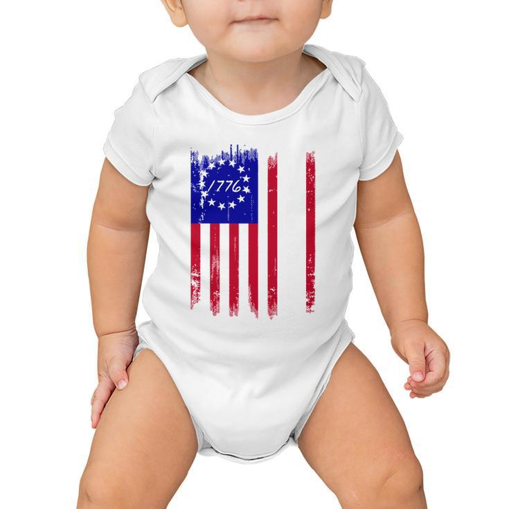 Ultra Maga Betsy Ross Usa Flag Trump 2024 Anti Biden Baby Onesie