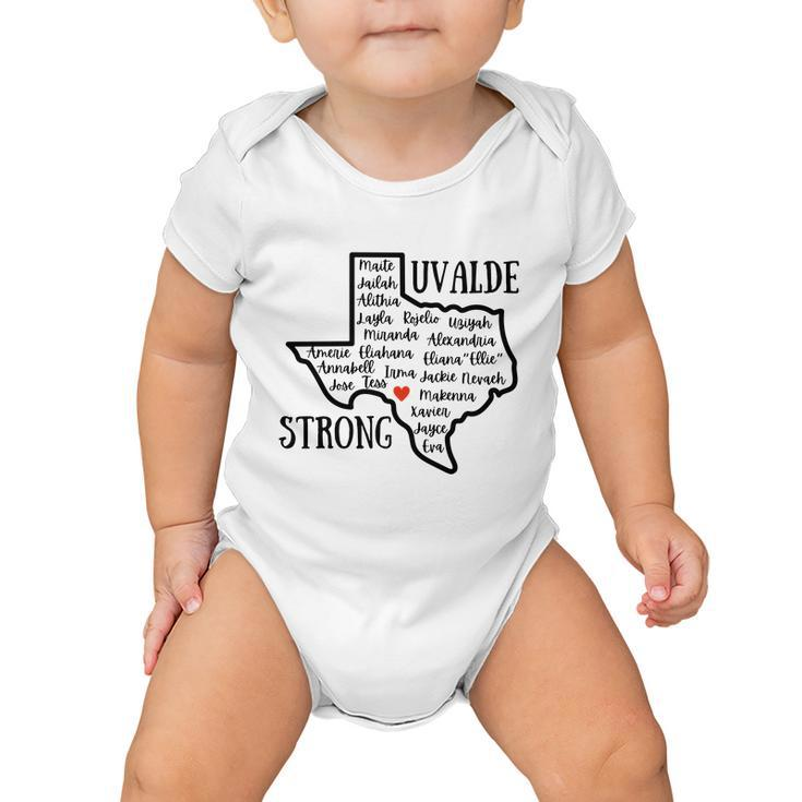 Uvalde Strong Remember The Victims Baby Onesie
