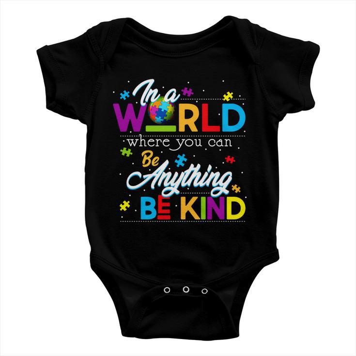 A World With Kindness Autism Awareness Baby Onesie