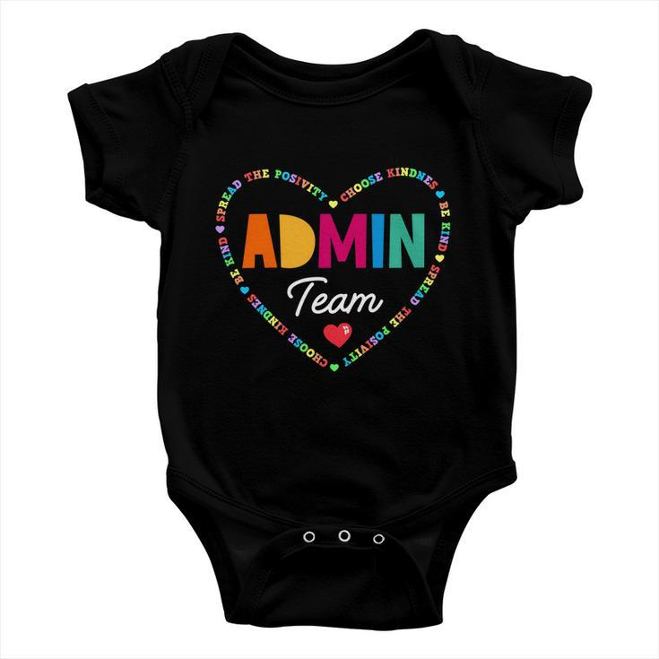 Admin Team Squad School Assistant Principal Administrator Great Gift Baby Onesie