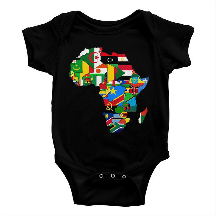 Africa Proud African Country Flags Tshirt Baby Onesie