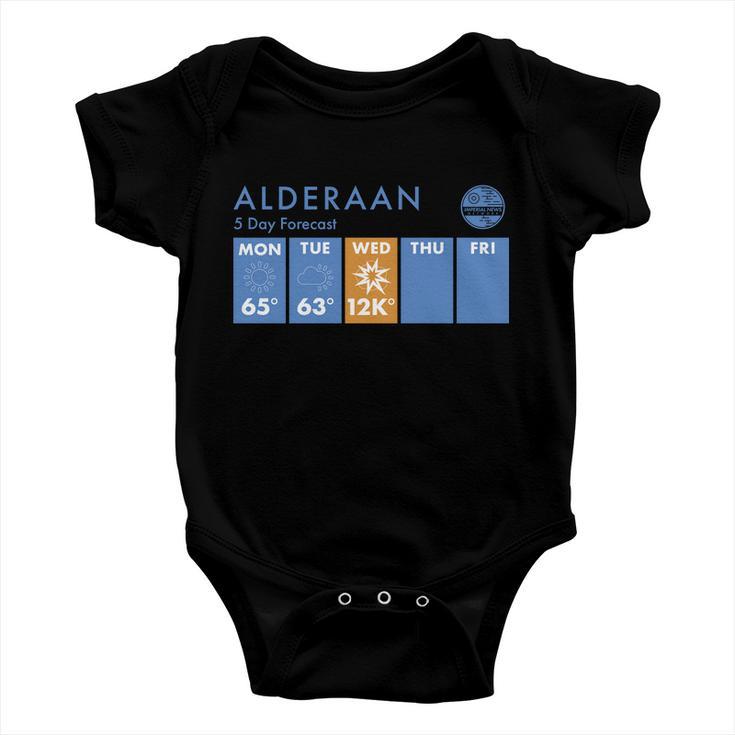 Alderaan 5 Day Forecast Tshirt Baby Onesie