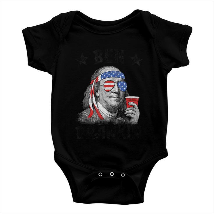 Ben Drankin Funny 4Th Of July Baby Onesie