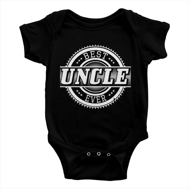 Best Uncle Ever Badge Baby Onesie