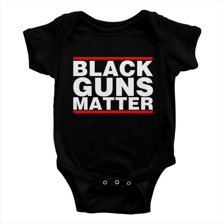 Black Guns Matter Shirt Gift For Gun Owner Tshirt Baby Onesie