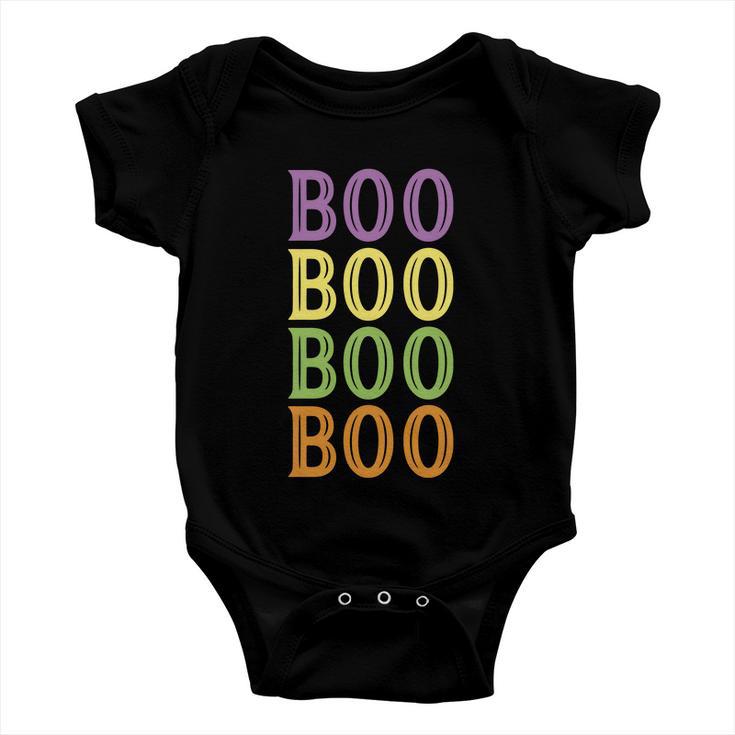 Boo Boo Boo Boo Halloween Quote V5 Baby Onesie