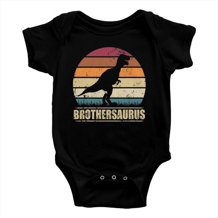Brothersaurusrex Dinosaur &8211 Dinosaur Boys Brother Saurus Baby Onesie
