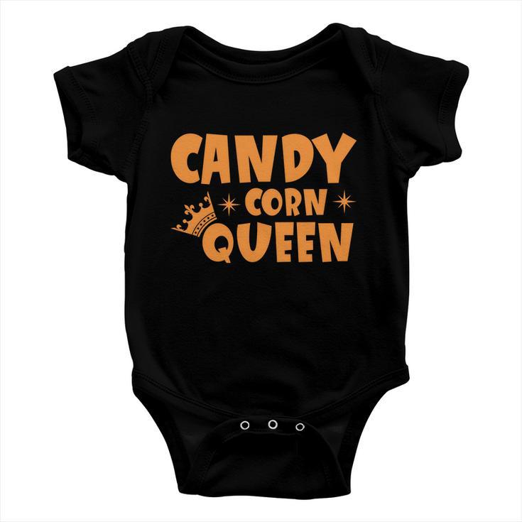 Candy Corn Queen Funny Halloween Quote Baby Onesie