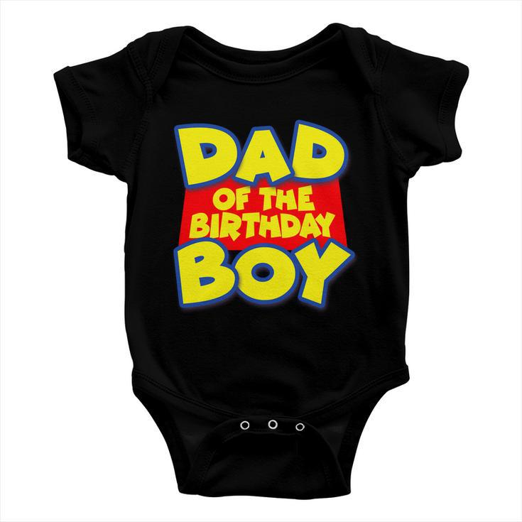 Cartoony Dad Of The Birthday Boy Tshirt Baby Onesie