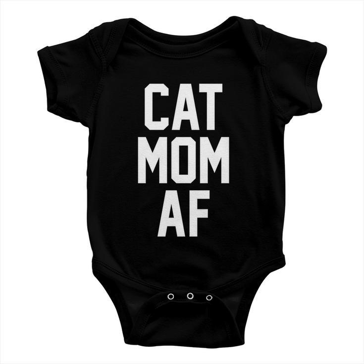Cat Mom Af Gift For Cat Moms Of Kitties Baby Onesie