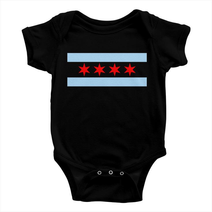 Chicago Flag Tshirt Baby Onesie