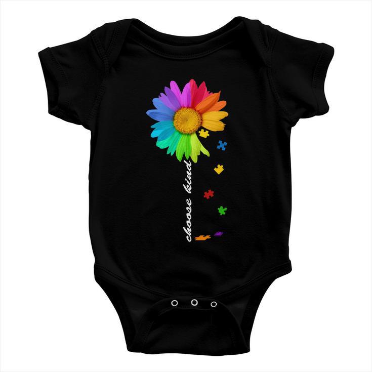 Choose Kind Autism Awareness Tshirt Baby Onesie