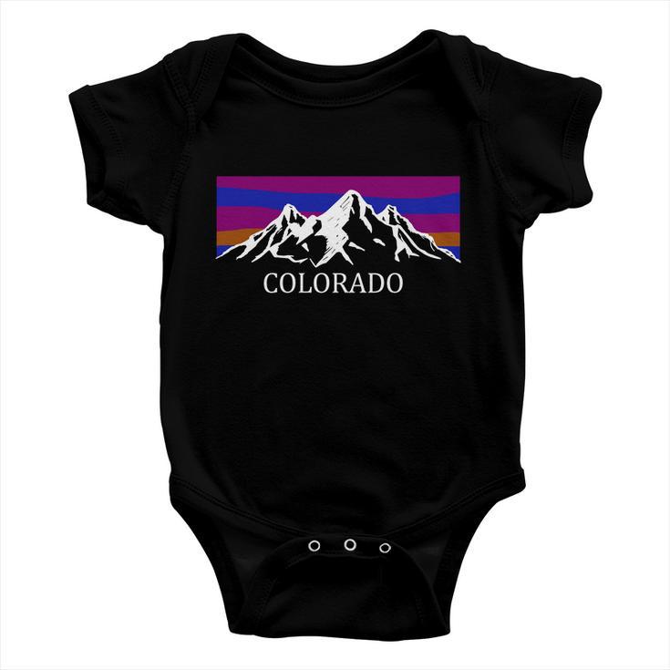 Colorado Mountains Outdoor Flag Mcma Baby Onesie