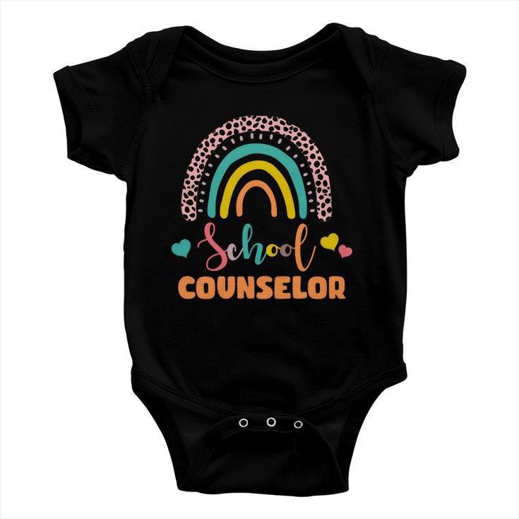 Cute School Counselor Rainbow Baby Onesie