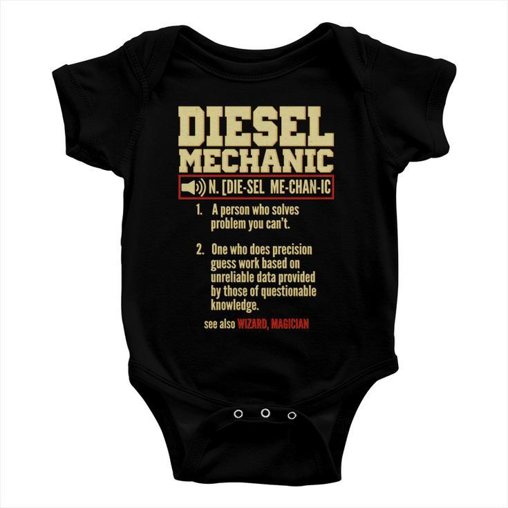Diesel Mechanic Tshirt Baby Onesie
