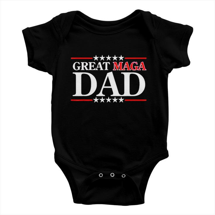 Donald Trump Jr Fathers Day Great Maga Dad Baby Onesie