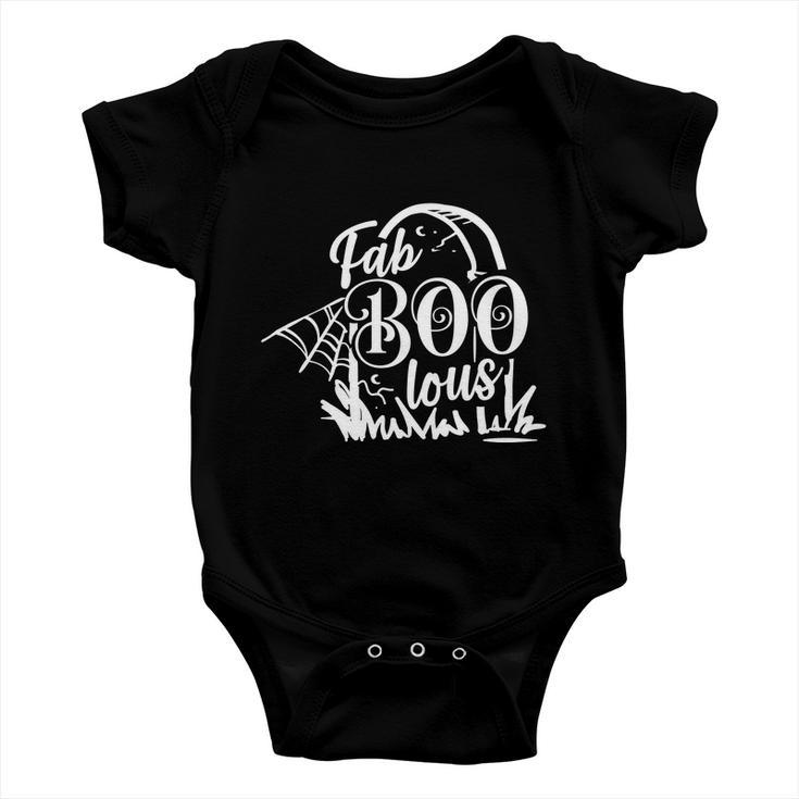 Fab Boo Lous Funny Halloween Quote Baby Onesie
