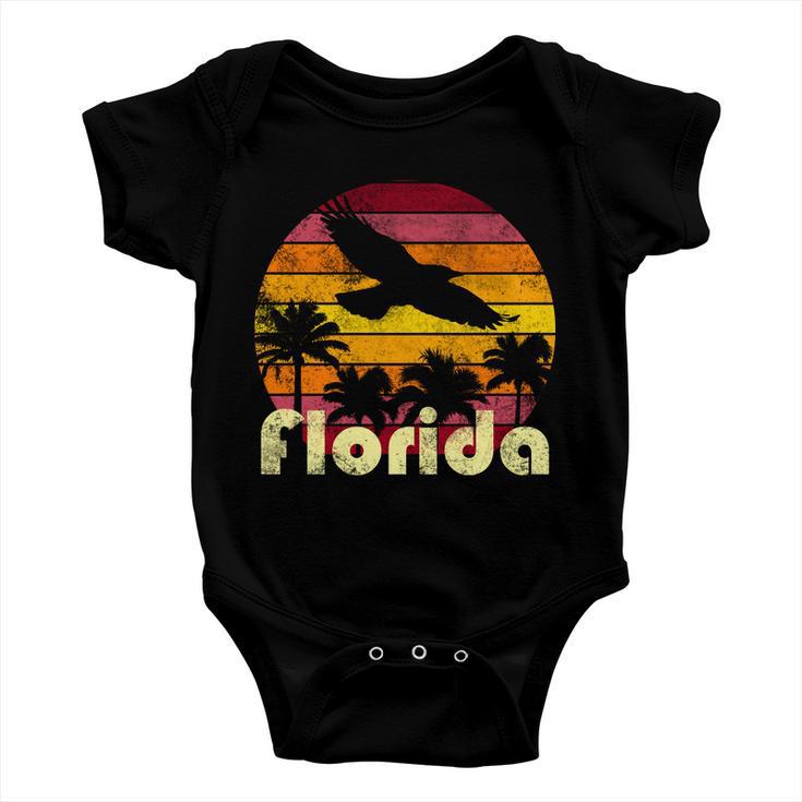 Florida Retro Sunset Baby Onesie