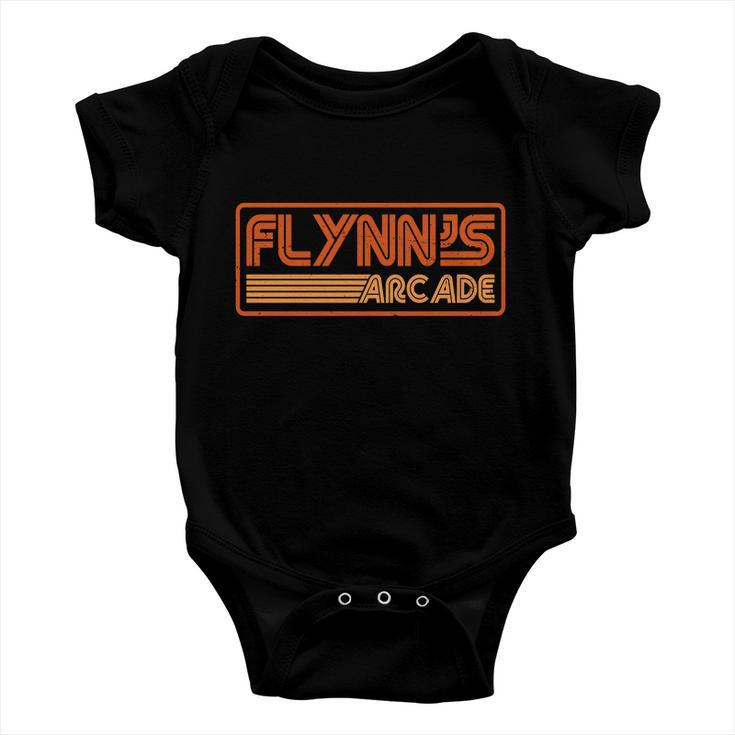 Flynns Arcade Vintage Retro 80S Logo Tshirt Baby Onesie