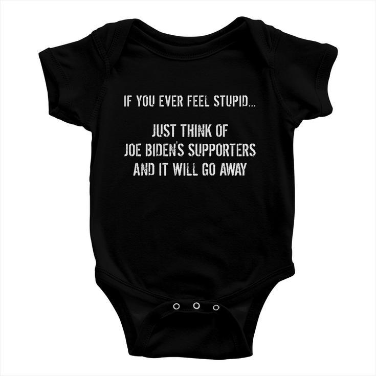 Funny Anti Democrat Quote Anti Joe Biden Pro Trump 2022 Tshirt Baby Onesie