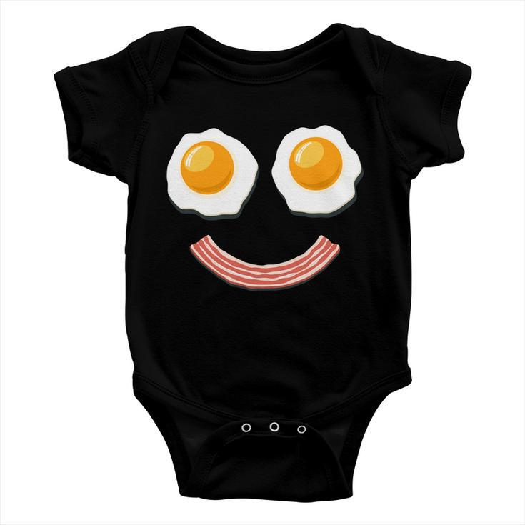 Funny Breakfast Bacon And Eggs Tshirt Baby Onesie