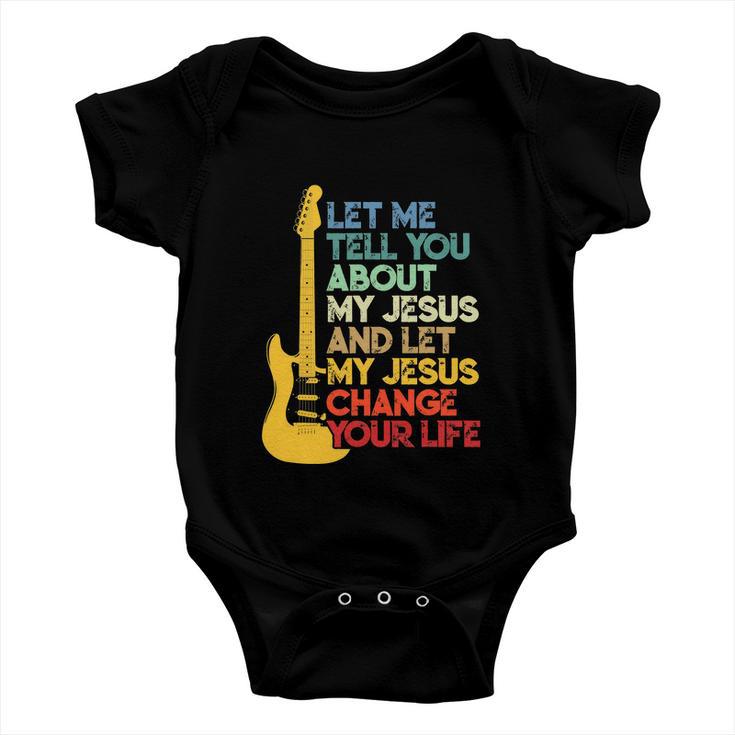 Funny Christian Bible Guitar Player Baby Onesie