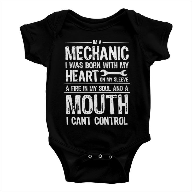 Funny Im A Mechanic Quote Tshirt Baby Onesie