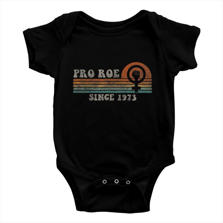 Funny Since 1973 Vintage Pro Roe Retro Baby Onesie