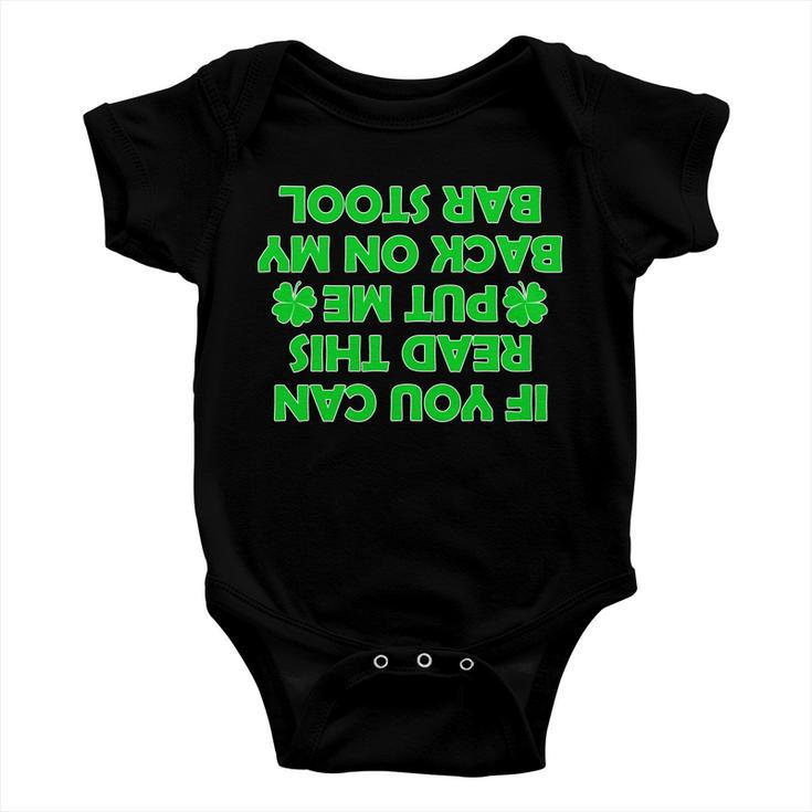 Funny St Patricks Day Quote Baby Onesie