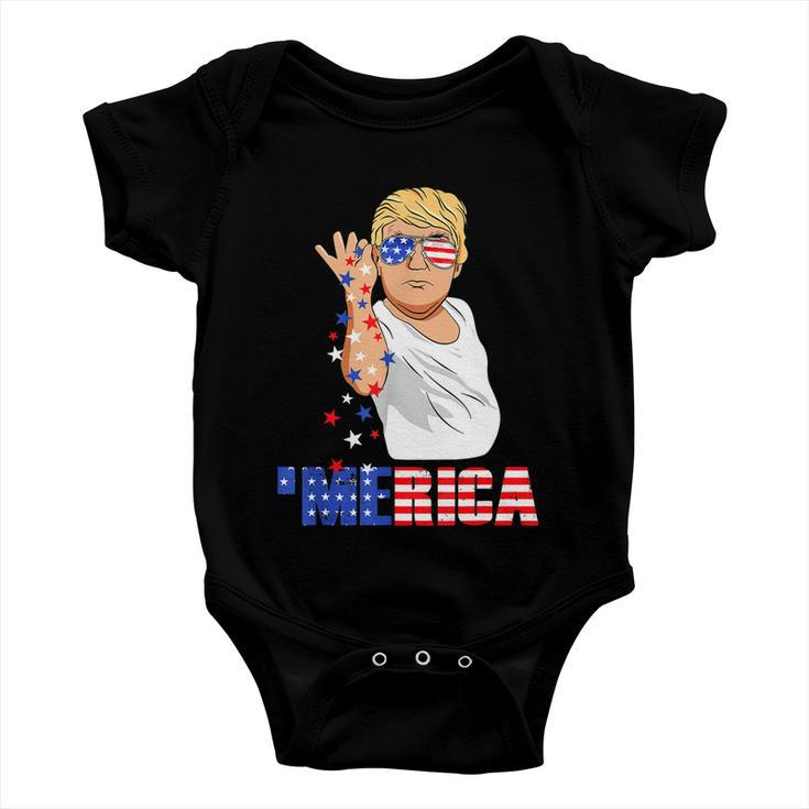 Funny Trump Salt Merica Freedom 4Th Of July Tshirt Gifts Baby Onesie