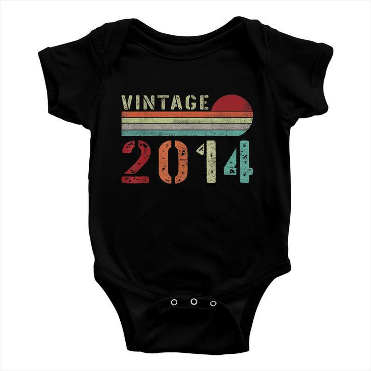 Funny Vintage 2014 Gift Funny 8 Years Old Boys And Girls 8Th Birthday Gift Baby Onesie