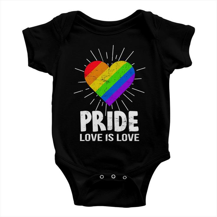 Gay Pride Love Is Love Lgbt Baby Onesie