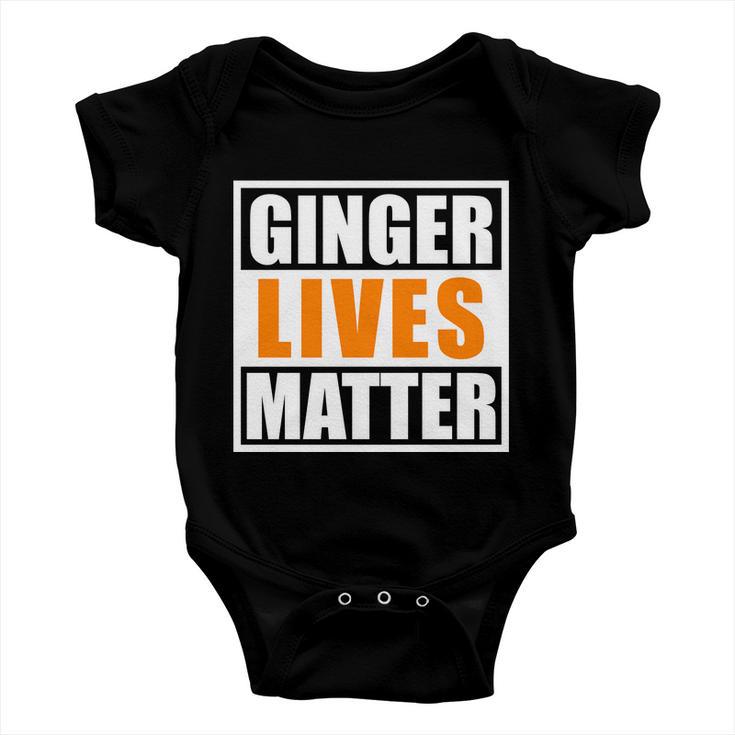 Ginger Lives Matter Funny Irish St Patricks Day Tshirt Baby Onesie