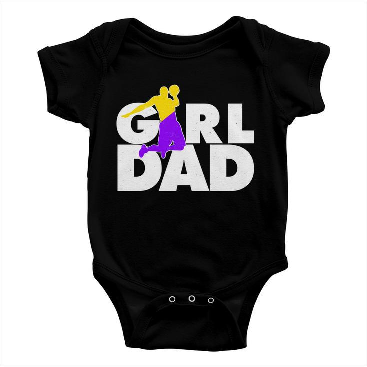Girl Dad Dunking Tribute Tshirt Baby Onesie