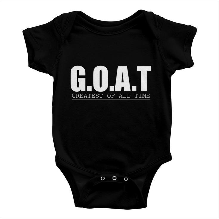 Goat Great Of All Time Tshirt V2 Baby Onesie