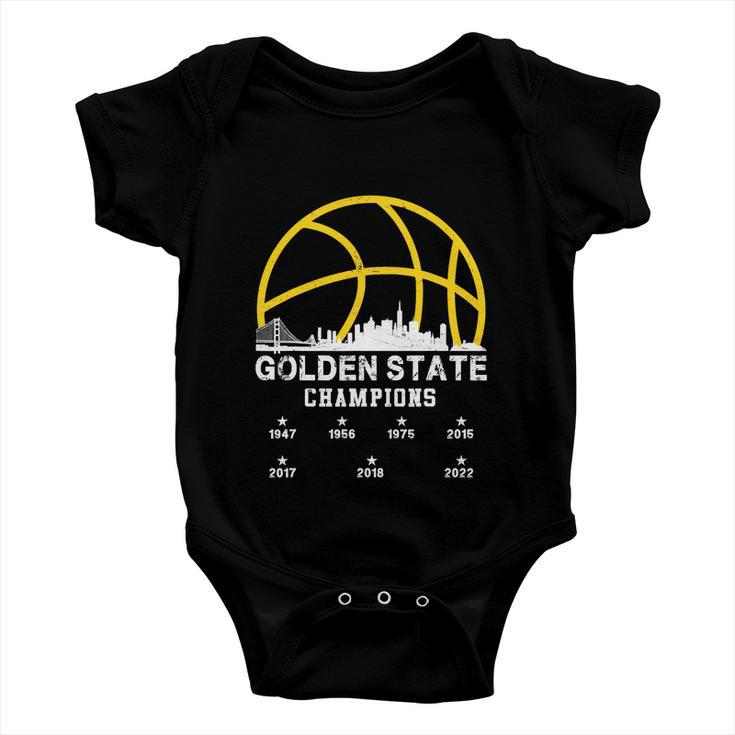 Golden 2022 Basketball For Warriors Baby Onesie