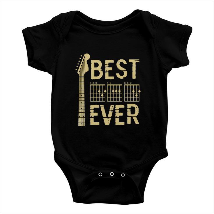 Guitarist Father Best Dad Ever D A D Chord Gifts Guitar Baby Onesie