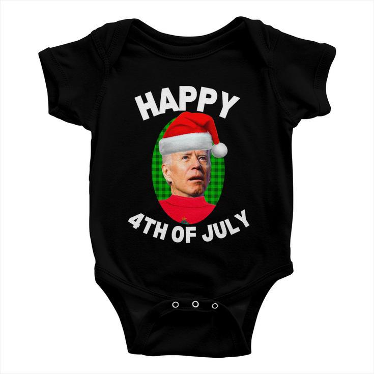 Happy 4Th Of July Funny Christmas Xmas Joe Biden President Gift Baby Onesie