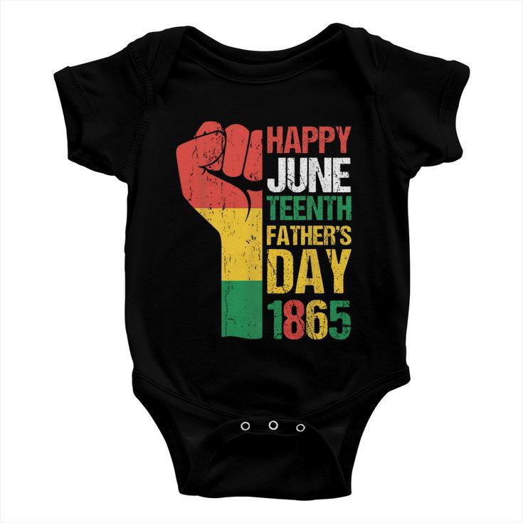 Happy Juneteenth Fathers Day 1865 Fathers Day Baby Onesie
