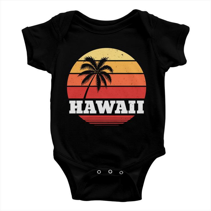 Hawaii Retro Sun Tshirt Baby Onesie