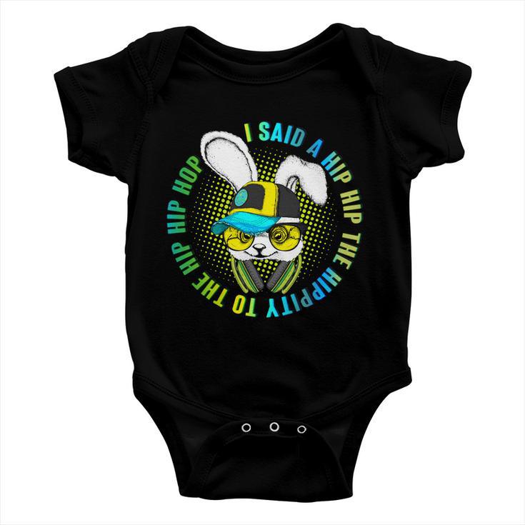 Hippity Hip Hop Bunny Baby Onesie