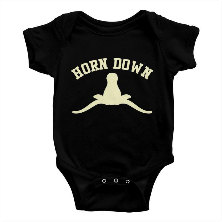 Horns Down Beat Texas Baby Onesie