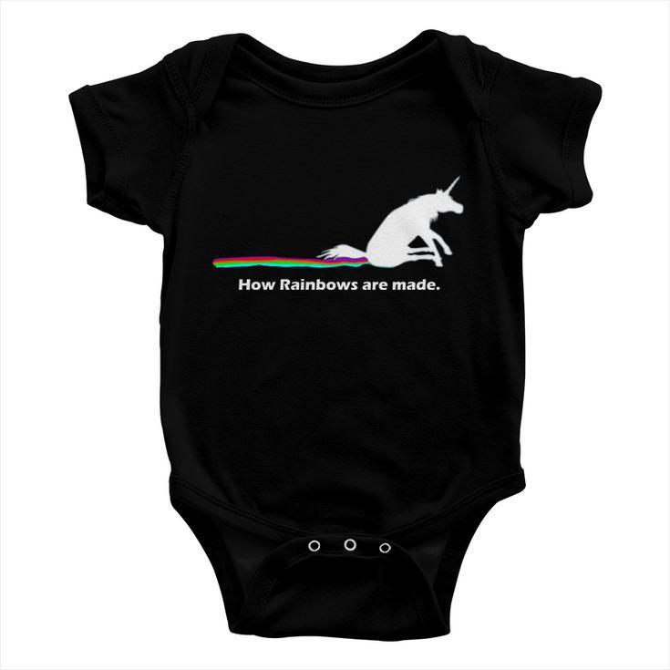 How Rainbows Are Made Unicorn Tshirt Baby Onesie