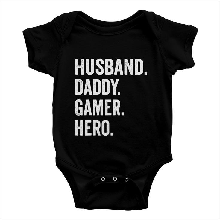 Husband Dad Father Gamer Funny Gaming Baby Onesie