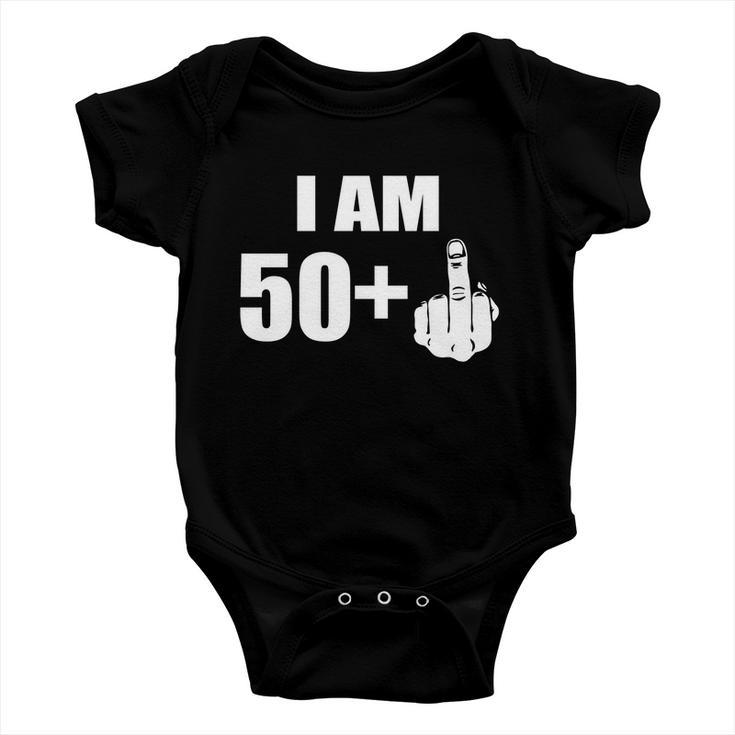 I Am 51 Middle Finger Funny 51St Birthday Baby Onesie