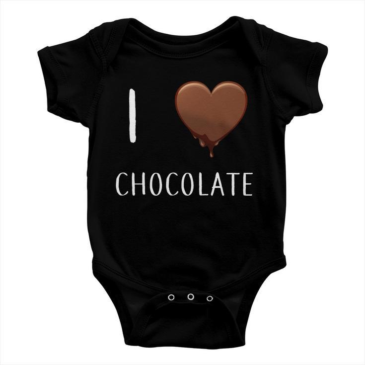 I Love Chocolate Baby Onesie