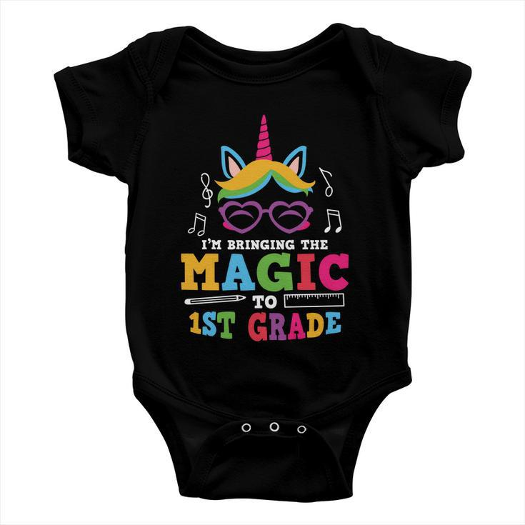 Im Bringing The Magic To 1St Grade Back To School First Day Of School Baby Onesie