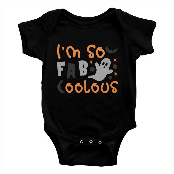 Im So Fab Coolous Halloween Quote Baby Onesie