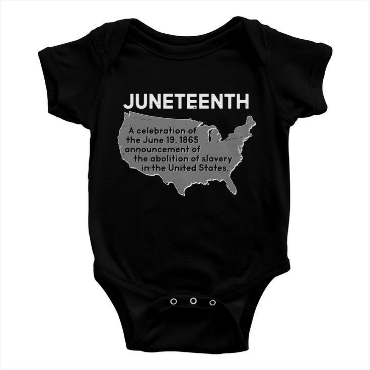 Juneteenth African American Black Us History Baby Onesie